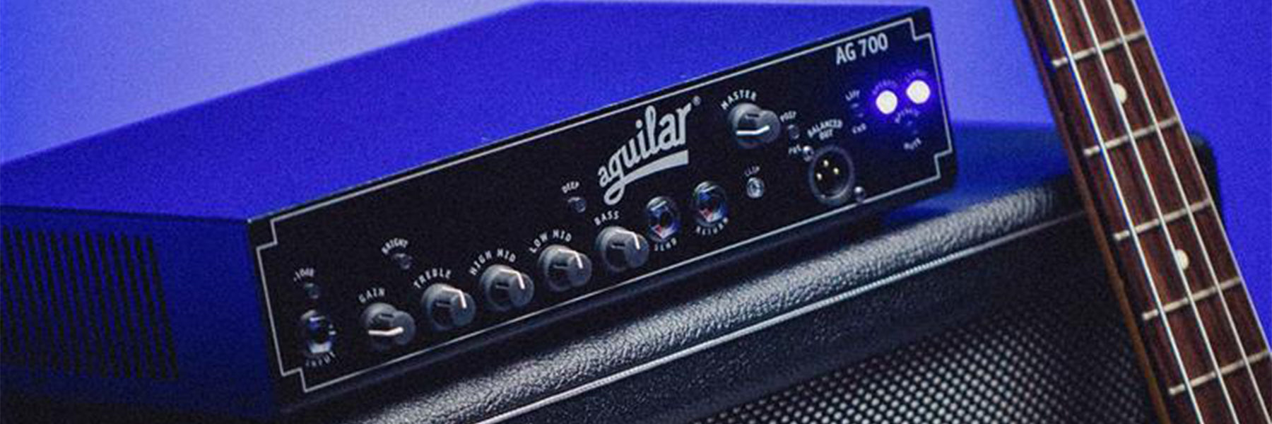 aguilar ag series ag 700 bass amps closeup