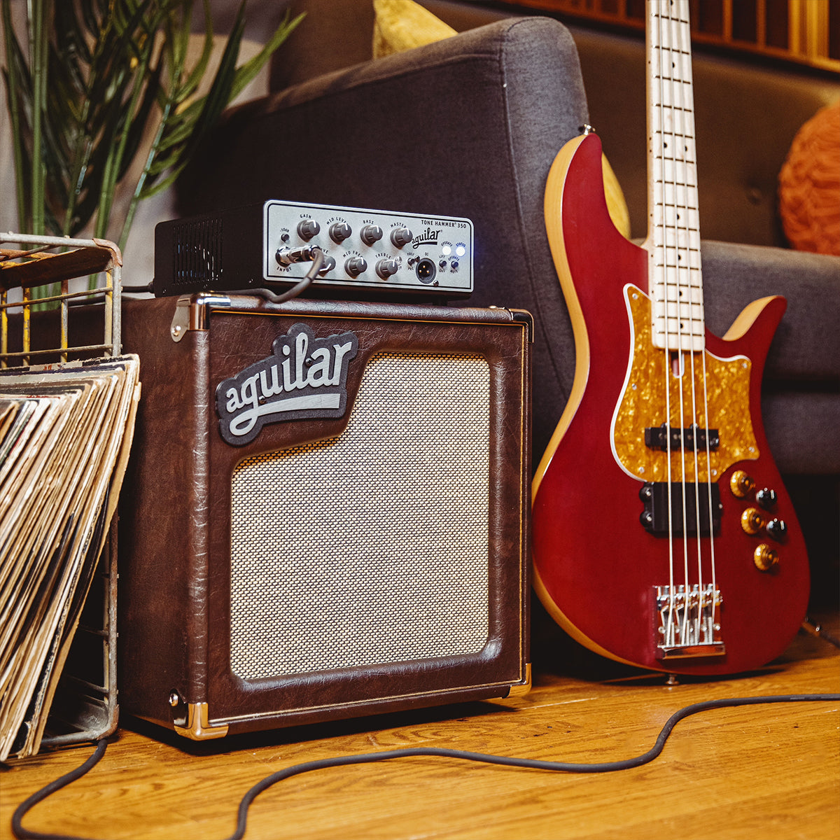 Aguilar SL110 bass cabinet lifestyle